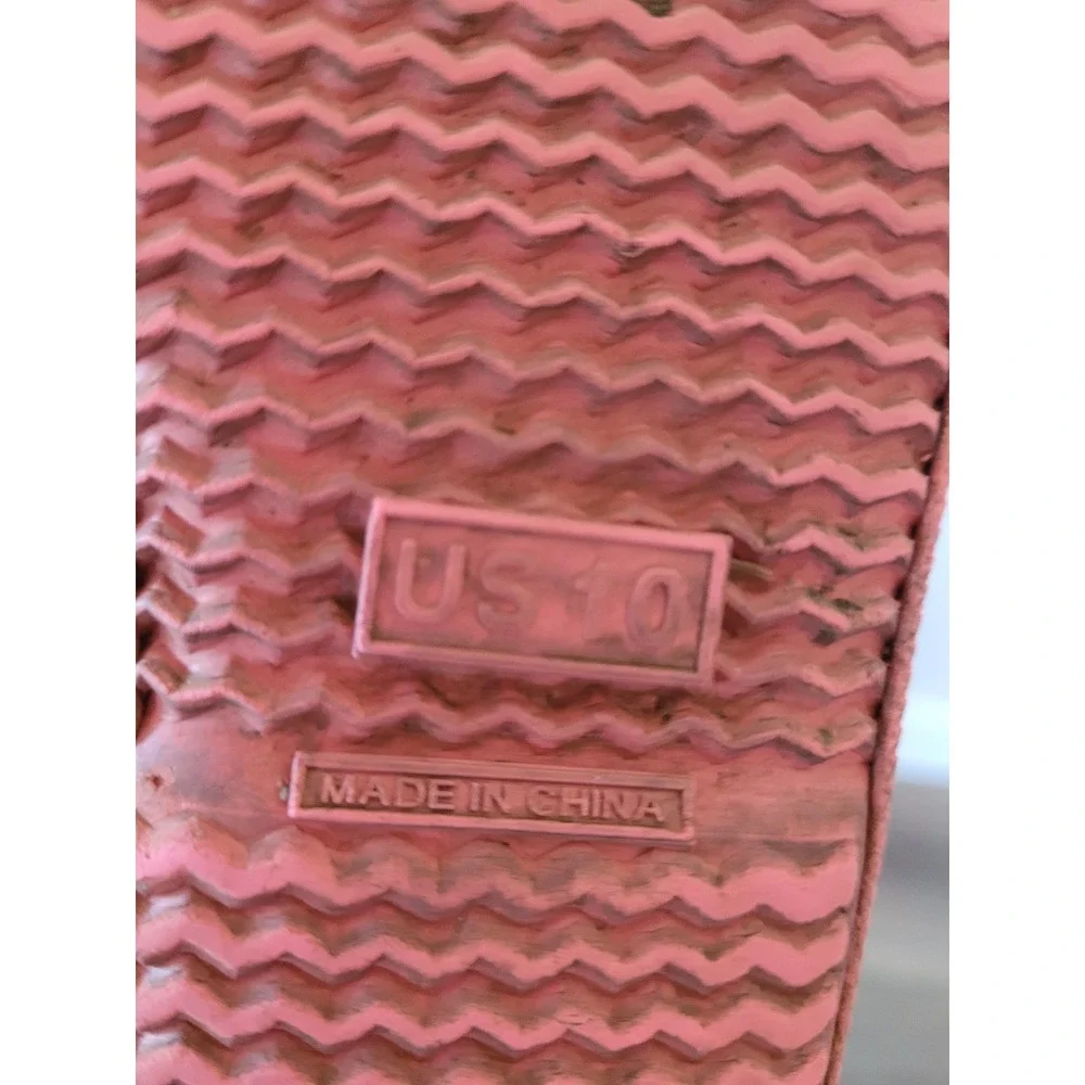 Hunter Kids First Classic Heart Print Rain Boots Pink Cream Toddler US 10 #6